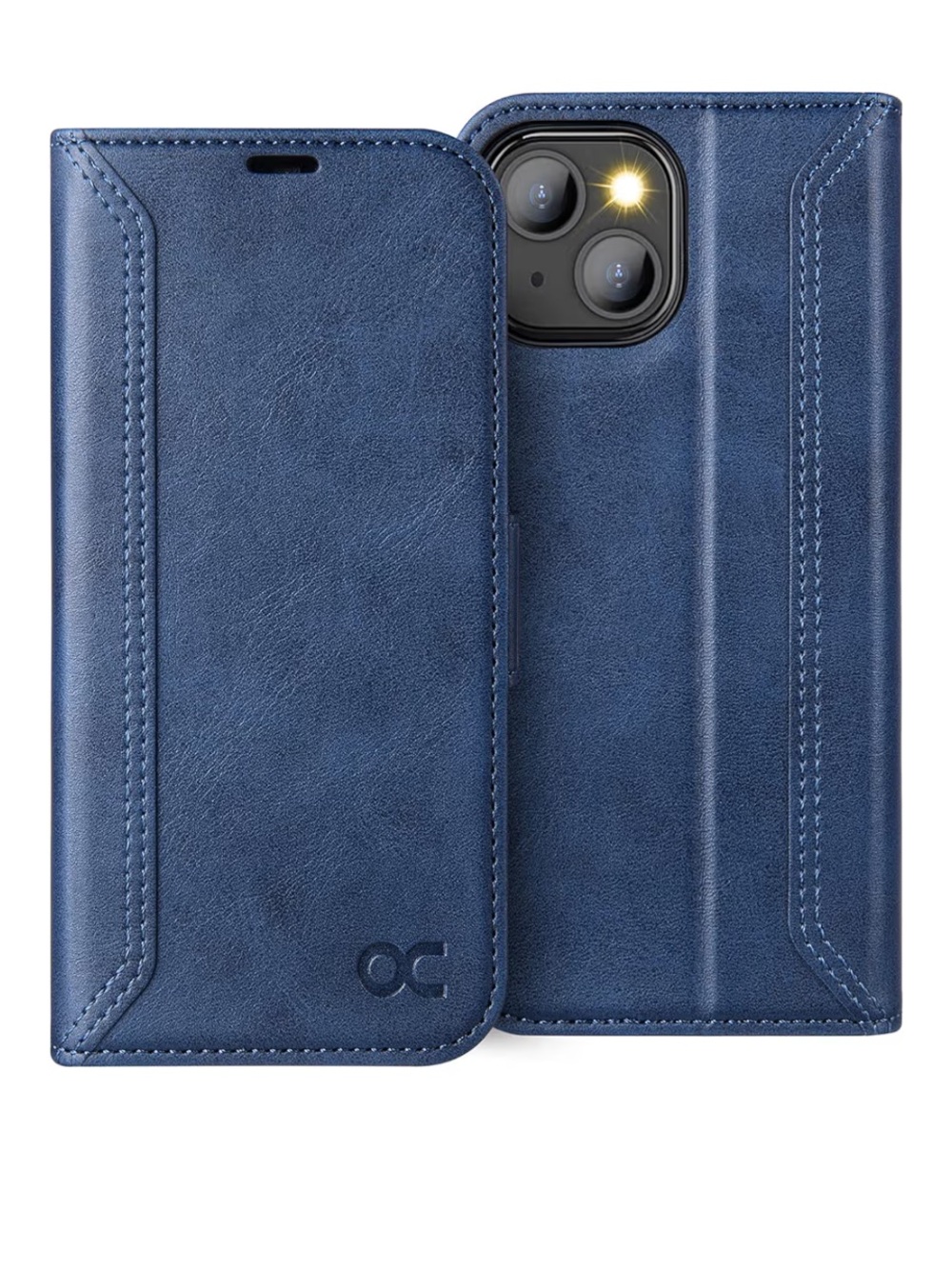 OCASE iPhone 13 Navy Wallet Case